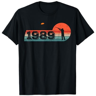 Jahrgang 1989 Tontauben Geburtstagsshirts Tontaubenschießen T-Shirt