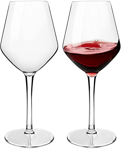 COOKY.D Copas de Vino Flotantes para Piscina Copas de Vino para Piscina de Plástico Tritan Irrompible Con Tallo - Juego de 2 440ml - Apto para Lavavajillas