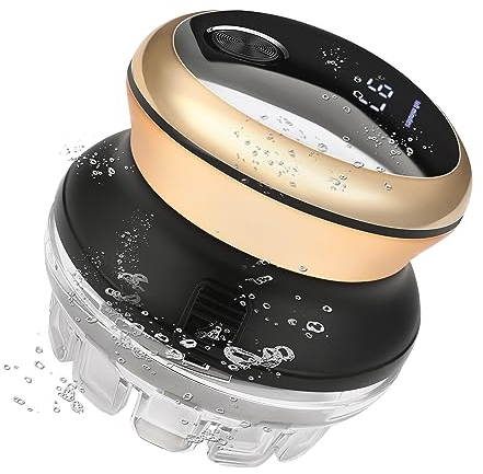 KEMEI Tondeuse Cheveux Hommes, Tête de Coupe Rotative à 360° (avec Écran LED, Wet&Dry, Secteur/Sans Fil - Batterie Lithium, Charge Rapide, Ergonomique) Utilisation Simple et Rapide, KM-887 Doré