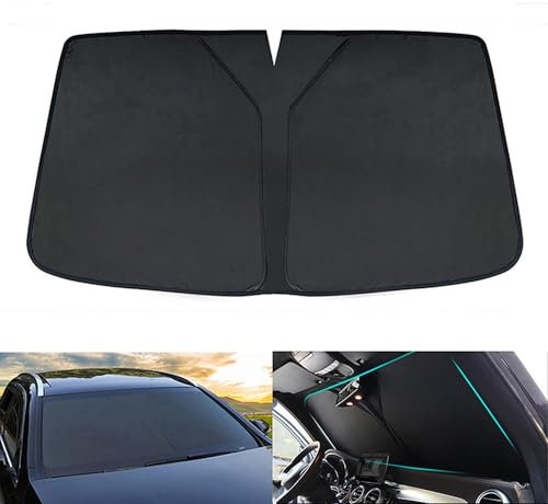 NLXQJY Apto para Mercedes Benz Clase A W176 2012-2018, Parasol para Parabrisas de Coche, protección Solar, parasoles portátiles para Coche, Accesorios para Coche