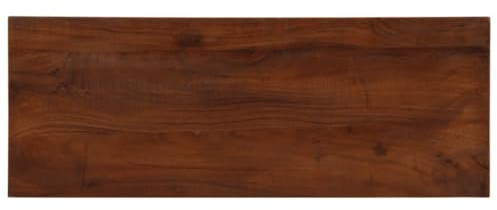 vidaXL Tischplatte, Holzplatte Rechteckig, Massivholzplatte für Tisch Esstisch Couchtisch, Ersatztischplatte, 70x20x2,5cm Altholz Massiv