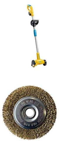 Gloria WeedBrush Akku + Fugenbürste Stahldraht 12mm
