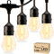 Svater Lichterkette Außen LED, 38m S14 Vintage-Stil, Wasserdicht IP65, mit 1W 80lm LED Glühbirne Austauschbare, Splitterfrei Bruchsichere, E27 Sockel, LichterketteAußen Innen Klassisch Warmweiß