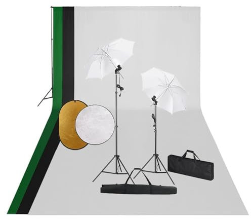 Lechnical Kit Studio Fotografico con Luci Fondale e Riflettore,Studio Foto,Fotografia,Illuminazione e Studio,Luci e Flash da Studio -3067117