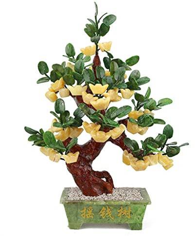 UQACHG Árbol De Cristal, Bonsái De Jade, Árbol del Dinero, Feng Shui, Árbol De La Fortuna, Decoración, Reunión De La Suerte, Decoración, Sala De Estar, Mobiliario Pa,