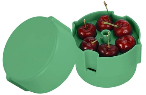 Deshuesador de Cerezas | Quitahuesos para Cerezas | Utensilio de Cocina con Empuje Manual para Frutas como Azufaifas y Uvas, para Mermelada y Picnics