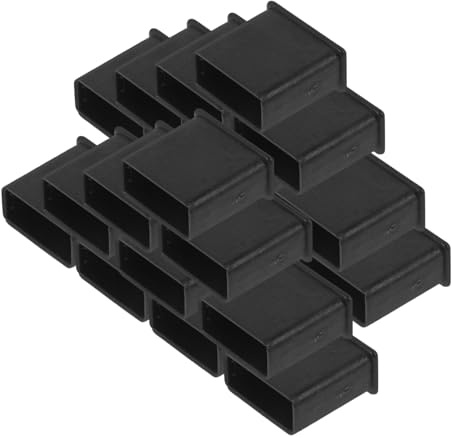 HOMSFOU 20 piezas Protectores de Puerto USB de Silicona Duradera Tapas Antipolvo para Enchufe USB Macho Fundas para Puerto de Carga Compatibles con Unidades Color Negro
