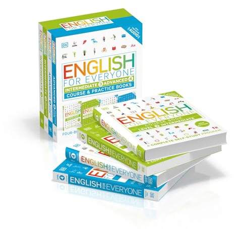 English for Everyone: Intermediate to Advanced Box Set - Level 3 & 4: ESL for Adults, an Interactive Course to Learning English