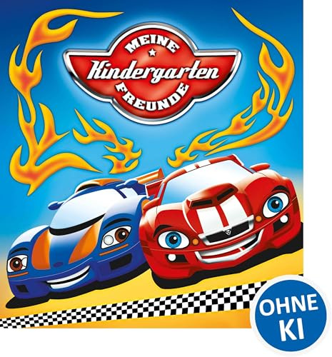 Meine Kindergarten-Freunde (Autos): Freundebuch, Eintragbuch, Poesiealbum für Kinder ab 6 Jahre (Eintragbücher)