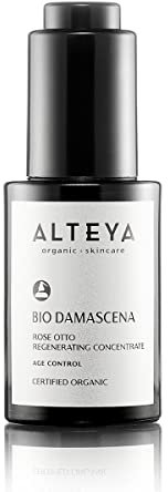 Alteya Organics Regenerating Concentrate Certified Organic 30mL Bio Damascena Award-Winning Face Serum With Organic Bulgarian Rose Oil Regenerating, Hydrating and and Rejuvenating