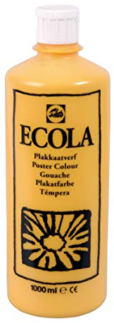 Plakatfarbe dunkelgelb 1 Liter | Ecola