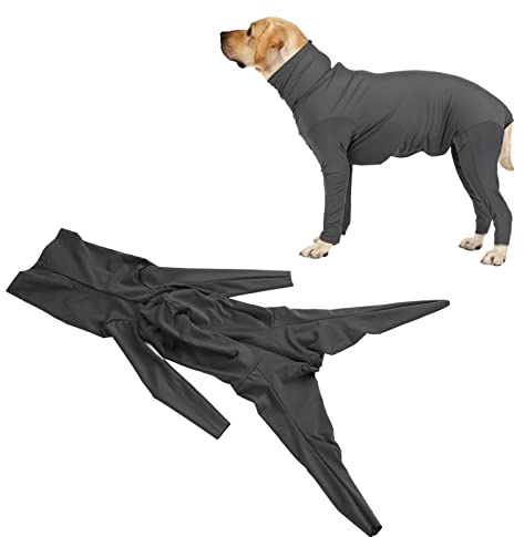 Dog Onesie Surgery Recovery Suit, Shedding Bodysuit for Dogs Full Coverage Jumpsuit Elastic Prevent Shedding Dog Bodysuit for Post Operative Pets Bodysuit Sport Shirt Reduce Anxiety (M)