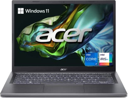 Acer Aspire 5 14 Slim Laptop | 14 WUXGA (1920 x 1200) IPS | Intel Core i7-1355U | Intel Iris Xe Graphics | 16GB LPDDR5 | 512GB Gen 4 SSD | Wi-Fi 6E | USB4/Thunderbolt 4 | Backlit KB | A514-56M-71A9