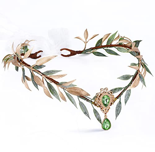 MOSTORY Fairy Flower Headband for Women Renaissance Cosplay Photo Shoot