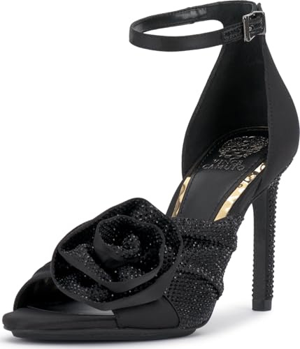 Vince Camuto Women's Adaline High Heel Sandal, Black, 7