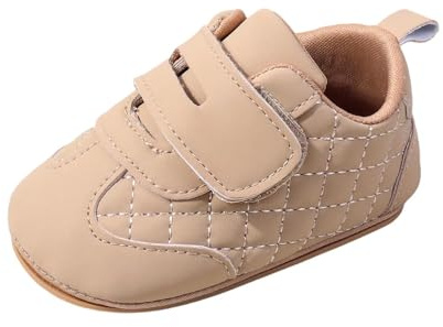 Generisch Scarpe da ginnastica per bambini con suola morbida, traspiranti, comode scarpe per imparare a camminare, cachi, 0-6 mesi