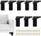 DBREAKS 8 Möbelfüße, Vierkant-Profil Möbelbeine, 10 cm Möbelfüße Schwarz, Lowboard Möbelfüsse, zum Höher Erhöhen Und Nivellieren Von Möbeln, Für Schrank Tischen Couchtisch, Schrauben Inklusive