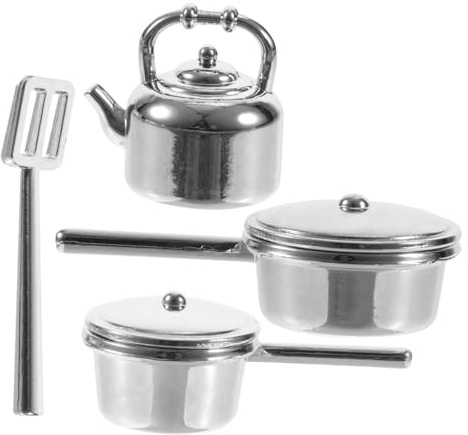 CIYODO 1satz Miniatur Küchenutensilien Teiliges Dollhouse Zubehör Hochwertige Legierungsdeko Für Puppenhaus Kreative Küche Spielzeug Für Langlebig Und Farbecht