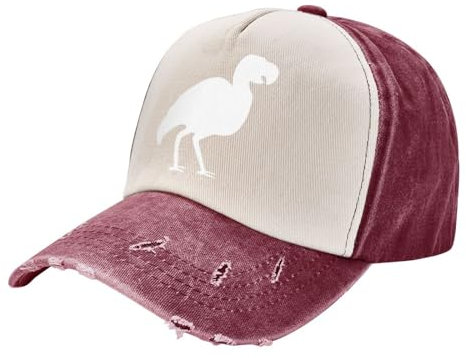 Dodo Bird Silhouette Gewaschener Cowboyhut für Erwachsene, Baseballmütze, Outdoor-Reisehut, Jeanshut