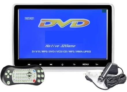 MZZYG Reproductor de DVD para Coche Reposacabezas De Coche con Monitor De 10,1 1024 * 600 USB/SD/IR/FM TFT LCD, DVD, Radio, TV, Monitores, Botones Táctiles, Juegos, MP5