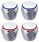 Grifos De Agua Fría Y Caliente De 4 Piezas, Reemplazo De Grifo, Interruptor De Grifo, Grifo De Fregadero, Adecuado Para Baño, Cocina
