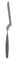 Boska Weichkäsemesser Monaco+ Nr.3 / revolutionäres Design/Edelstahl/Silber / 260 x 55 x 5 mm