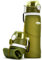 Kemier kollabierbare Silikon-Wasserflaschen-750ML, Medizinische Qualität, BPA-Frei, FDA-Zugelassen, Aufrollen, 26oz, auslaufsicher, Faltbar Sport & Outdoor-Wasserflaschen (Grün)