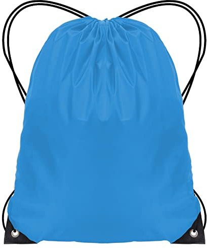 JFmall Drawstring Bags, Swim PE Bags Drawstring Gym Bag for Kids Adults String Swimming Sports Bag for School Sports Swimming Gym Travel Blue