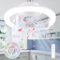 Ventilador de techo con luz e27,Lampara ventilador techo silencioso,Ventilador de techo con luz led rgb,Ventilador de Techo con iluminación de 16 Colores, 3 Velocidades,Timable, Rotación de 360°