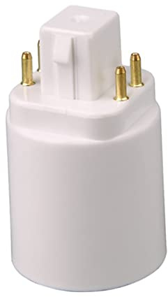 Adattatore per lampadina a LED Adattatore per lampadina a 4 pin a vite GX24Q Convertitore per lampadina Presa per lampadina resistente al calore Adattatore per paralume Adattatore per lampadina A