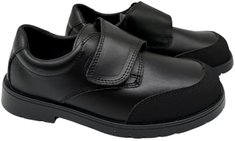 Chaussures Scolaires garçon Mocassins Confortables en Cuir Faits à la Main en Espagne Fermeture Velcro ou sans Lacets Modèles Ouverts ou fermés, du 31 au 40