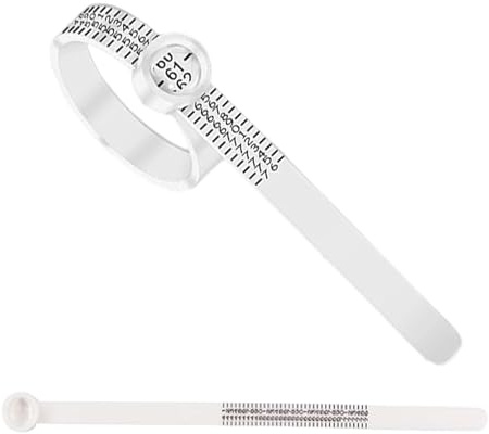 Yotlein Baguier Mesure Doigt Français, Baguier, Baguier, Mesureur de Doigt, Baguier, Mesureur de Bague, Ruban à Mesurer pour Bagues, pour Bagues, Mesure de la Taille des Doigts
