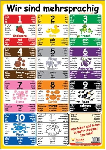 Multilinguales LernPOSTER Wir sind mehrsprachig: (in 11 Sprachen)