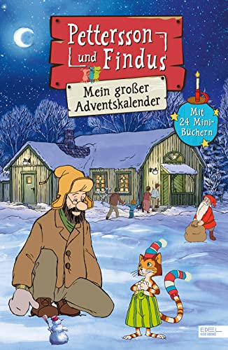 Pettersson und Findus – Mein großer Adventskalender: 24 Mini-Bücher hinter aufklappbaren Türchen mit vielen Bastelanleitungen, Rätseln, Ausmalbildern und Findus‘ Lieblingsrezepten