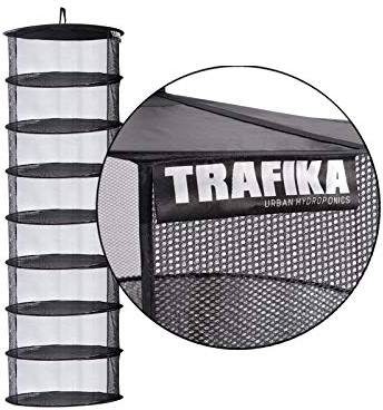 TRAFIKA Malla Secado 90 /Tela Microperforada/8 módulos/para Cultivos hidropónicos/Secado Curado de Plantas,Setas,Hongos,Cogollos/Cultivo Indoor/Cultivo Interior/Cultivo Exterior/Drying Rack