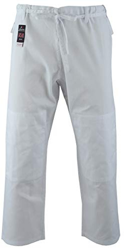 Malino léger Judo Pantalons pour Hommes, Pantalons d’Arts Martiaux Blancs, Taille 160