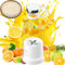 Blender Portable, Mixeur Portable de 350 ml, Blender Smoothie, Mixeur Blender, Jus Frais Portatif, 1 Petit Couvercle Inférieur Portable(blanc)