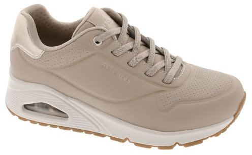 Skechers Damen UNO Shimmer Away Sneaker, Natural, 39 EU