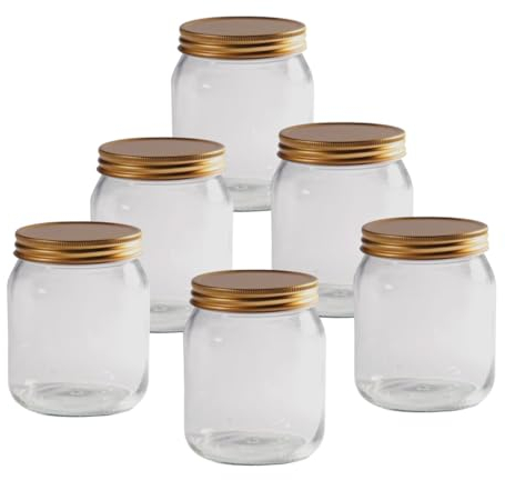 Balliihoo Homebrew Pack Of 6 - Traditional Honey Jars With Screw On Lids