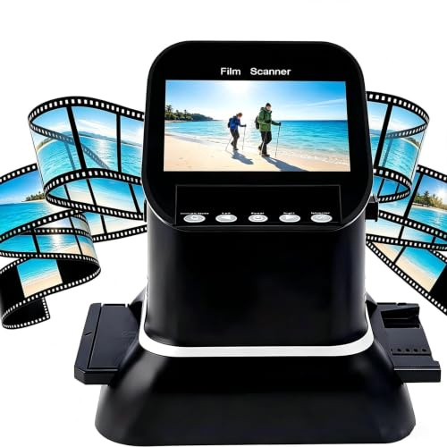 120 High Resolution Film Scanner, Film Negative Scanner 35mm, 22MP High-Resolution Negative Convert Color & B & W, 120, 126, 127 Negatives Slides to JPEG Photos, Support HDMI/USB Output