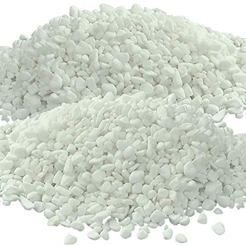 JZMYXA Aquarium Decorative Sands White Gravel Pebbles Fit Aquariums Terrarium Garden Flowerpot Glassware Vases Decoration,2 Lbs