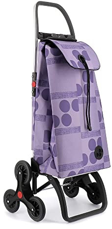 Carro Rolser I-MAX Logos 6 Ruedas Sube Escaleras Plegable - Malva