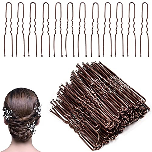 50 pièces Kit Epingles à Cheveux 6 cm/2.36inch Pince à Cheveux à Maintien pour Femmes Filles et Salon de Coiffure(Marron)…