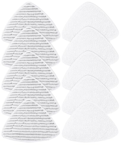 ZONJIE 10 Stück Ersatzbezug Dampfreiniger Ersatztücher für Vileda Steam Kompatibel mit Vileda Steam PLUS Dampfreiniger Wiederverwendbar Waschbar Ersatz Mikrofaser Dampfreiniger für alle Böden