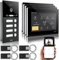 GVS - IP Video Türsprechanlage 4 Familienhaus mit Türöffner (RFID), HD Kamera, 4X 7 Zoll Monitor & App - Smarte Video Türklingel mit Kamera & Gegensprechanlage (AVS4292U)