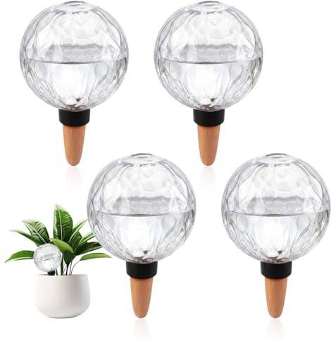 RoxNvm Bolas de Rega para Plantas, 4PCS 500ML Autoriego Macetas Interior