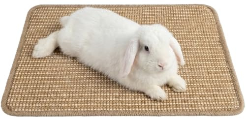 Rabbit Scratch Mat,Cat Scratching board Sisal Bunny Scratching 40x30cm | rabbit nail scratch pad,Rabbit Mat Claws and Teeth Care for Pet Small Animal Cage Chewing Bedding Biting Sleeping Nesting