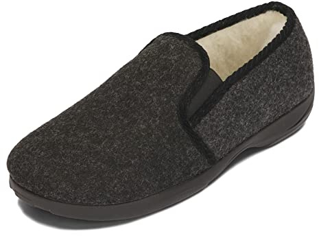 BAWAL Zapatillas de Casa para Mujer Hombre Fieltro Lana Pantuflas Unisex Muy Calentitas 36-46 EU