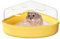 BUCATSTATE Hamster Sandbad, Hamster Sand Badezimmer Sandkasten Toilette Sand Trockenbad Container für Chinchilla, Goldene Bären, Gerbil (Small, Yellow)