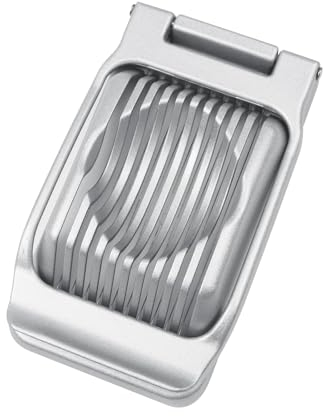 Eierschneider, Edelstahl Schneidedraht Eierteiler für runde und ovale Scheiben, Eierschneider aus Aluminium spülmaschinenfest
